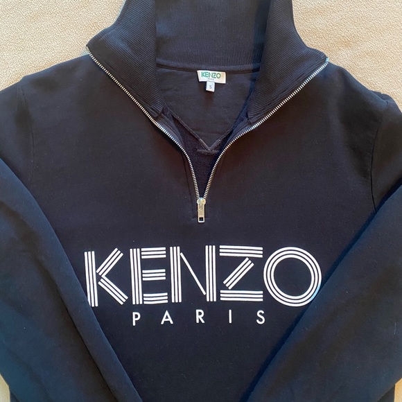 Kenzo Logo-Print Quarter-Zip